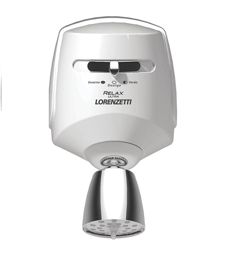 Ducha Relax 127V 5500W, Lorenzetti, 7540117, Branco/Cromado